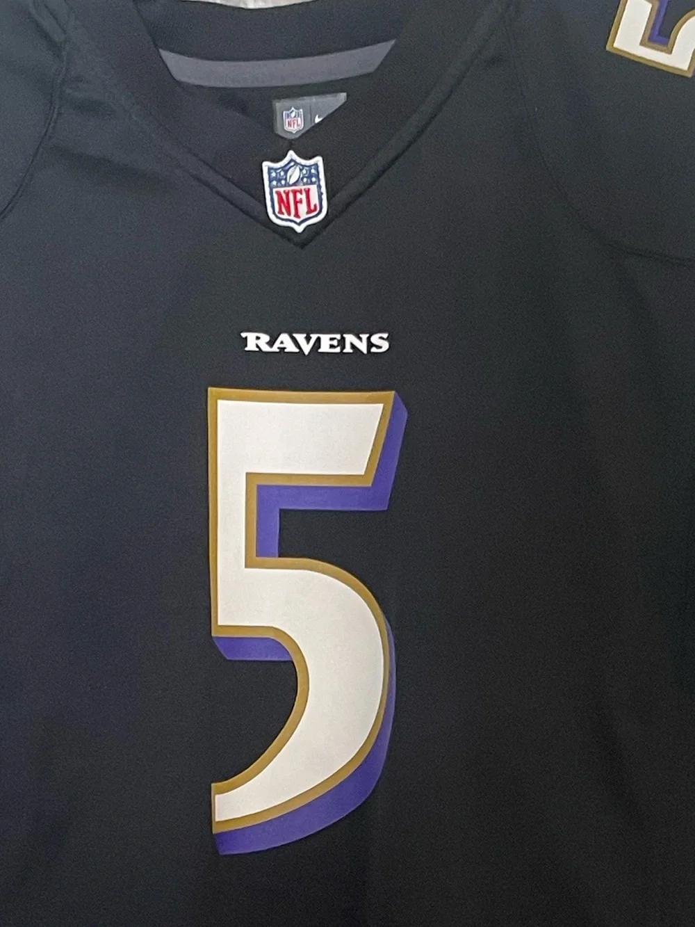 Baltimore Ravens Joe Flacco #5 Nike On Field Youth Unisex Football Jersey. XL